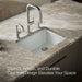 KOHLER K-5872 Riverby 25" Undermount Single-bowl Workstation Kitchen Sink, ice grey - view 4