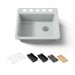 KOHLER K-5872 Riverby 25" Undermount Single-bowl Workstation Kitchen Sink, ice grey - view 5