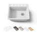 KOHLER K-5872 Riverby 25" Undermount Single-bowl Workstation Kitchen Sink, white - view 5