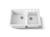KOHLER K-5931-4U Executive Chef 33" undermount double-bowl kitchen sink, white