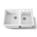 KOHLER K-5931-4U Executive Chef 33" undermount double-bowl kitchen sink, white - view 5