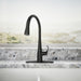 KOHLER K-596 Simplice Pull-down kitchen sink faucet with three-function sprayhead, matte black - view 5