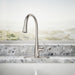 KOHLER K-596 Simplice Pull-down kitchen sink faucet with three-function sprayhead, vibrant stainless - view 4