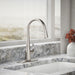 KOHLER K-597 Simplice Compact pull-down kitchen sink faucet with three-function sprayhead, vibrant stainless - view 3