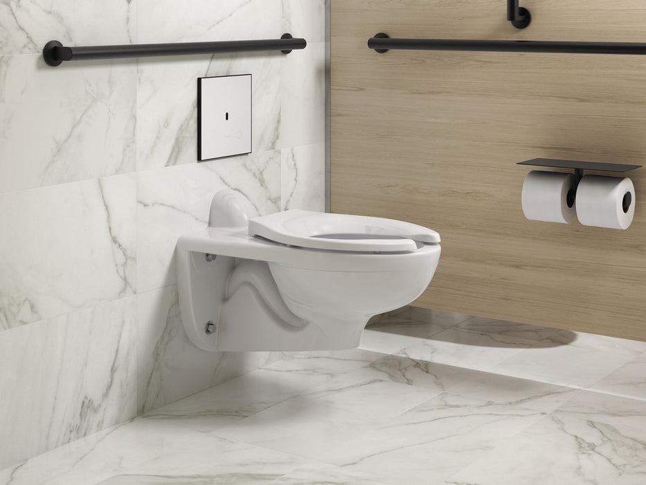 KOHLER K-61TB10T50-0WH Mach Flex Glass Faceplate for Concealed Touchless Toilet Flushometer, Dual-flush (1.0 / 1.6 GPF), Matt