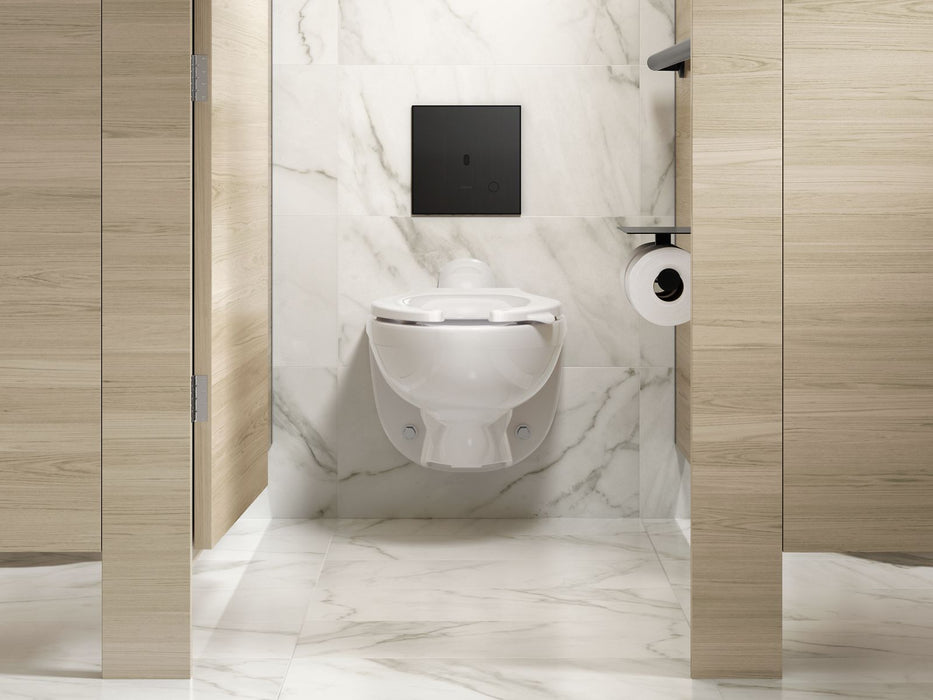KOHLER K-61TB10T50-7BK Mach Flex Glass Faceplate for Concealed Touchless Toilet Flushometer, Dual-flush (1.0 / 1.6 GPF), Matt