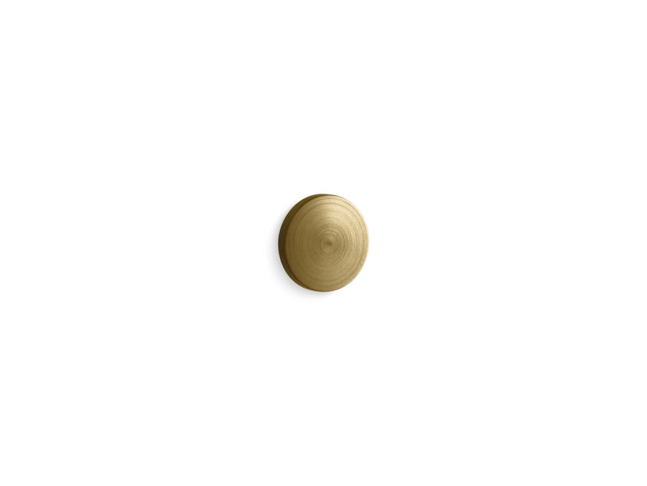KOHLER K-6324 Iron Plains Overflow cap for Iron Plains bathroom sinks, vibrant brushed moderne brass
