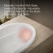 KOHLER K-6347-W1 Sunward 66" x 42" drop-in whirlpool bath with Bask heated surface, white - view 5