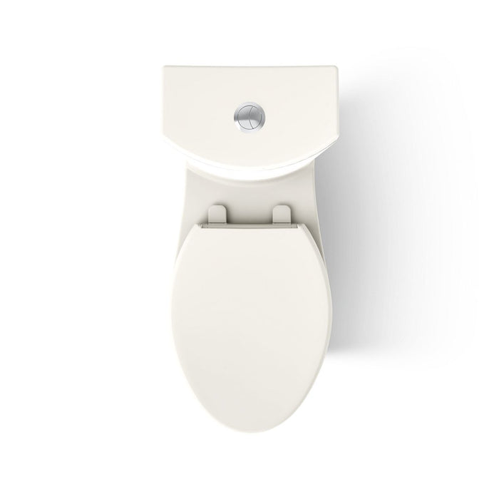 KOHLER K-6355 Persuade Two-piece elongated toilet with skirted trapway, dual-flush, biscuit - view 4