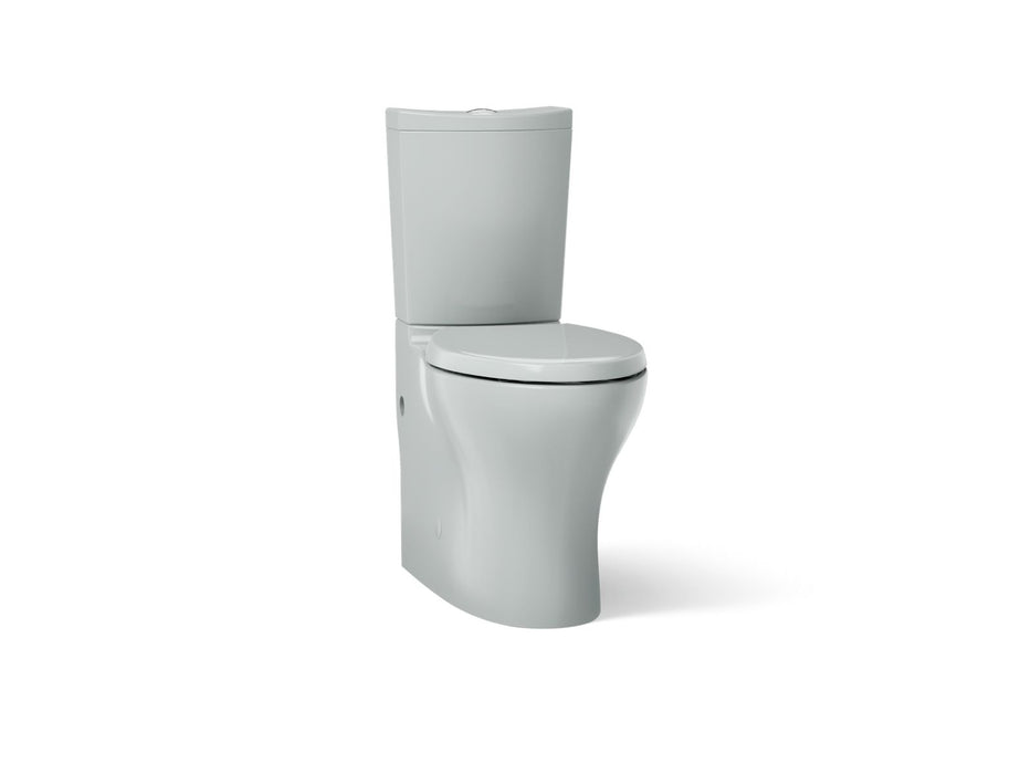 KOHLER K-6355 Persuade Two-piece elongated toilet with skirted trapway, dual-flush, ice grey