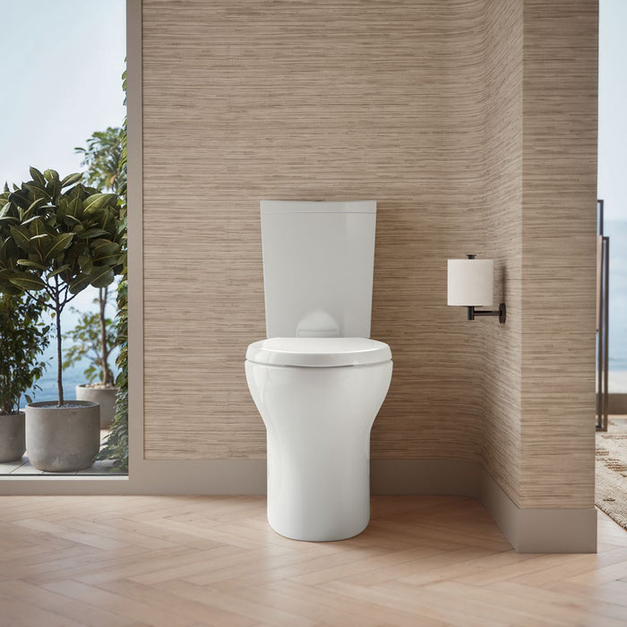 KOHLER K-6355 Persuade Two-piece elongated toilet with skirted trapway, dual-flush, white - view 5