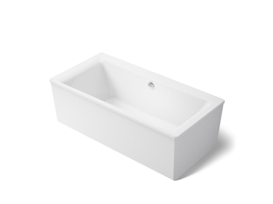 KOHLER K-6366-0 K-6366 Stargaze 72" x 36" Freestanding Bath with Straight Shroud, white
