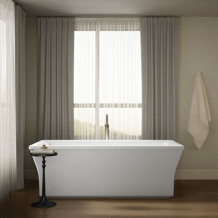 KOHLER K-6367-0 K-6367 Stargaze 72" x 36" Freestanding Bath with Fluted Shroud, white - view 5