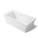 KOHLER K-6367-W1 Stargaze 72" x 36-1/4" freestanding bath with Bask heated surface and fluted shroud, white