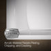 KOHLER K-6367-W1 Stargaze 72" x 36-1/4" freestanding bath with Bask heated surface and fluted shroud, white - view 3
