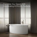 KOHLER K-6368-0 K-6368 Sunstruck 65-1/2" x 35-1/2" Freestanding Bath, Straight Shroud, white - view 4