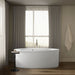KOHLER K-6368-W1 Sunstruck 65-1/2" x 35-1/2" freestanding bath with Bask heated surface and straight shroud, white - view 5