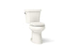KOHLER K-6393 Highline ComForteeight Two-piece elongated dual-flush chair height toilet with 10" rough-in, biscuit