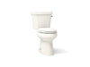 KOHLER K-6393-RA Highline ComForteeight Two-piece elongated dual-flush chair height toilet with right-hand trip lever and...