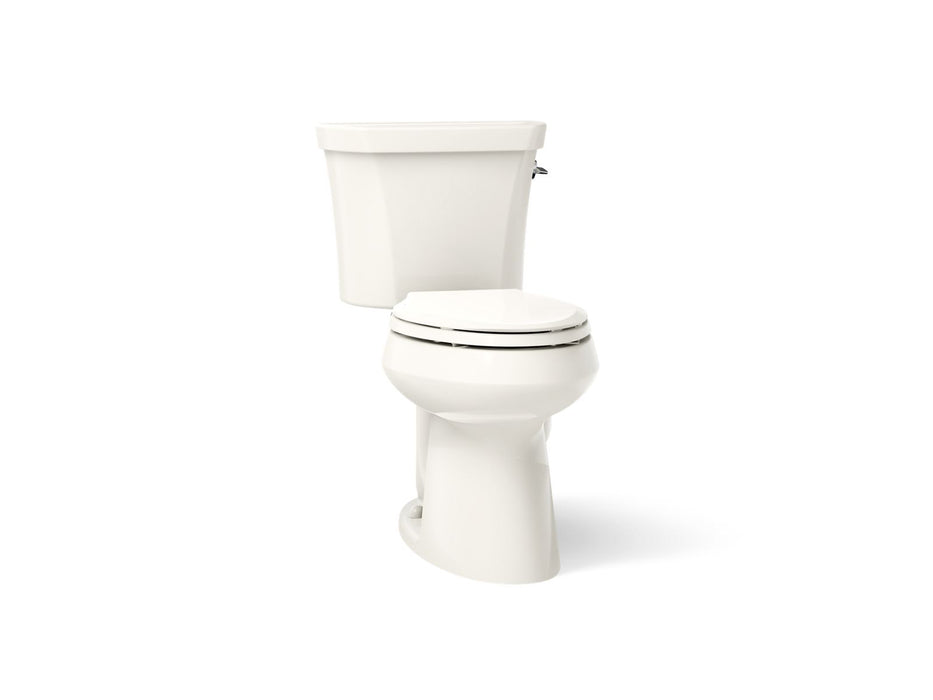 KOHLER K-6393-RA Highline ComForteeight Two-piece elongated dual-flush chair height toilet with right-hand trip lever and...