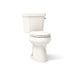 KOHLER K-6393-RA Highline ComForteeight Two-piece elongated dual-flush chair height toilet with right-hand trip lever and...