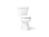 KOHLER K-6393-RA Highline ComForteeight Two-piece elongated dual-flush chair height toilet with right-hand trip lever and...