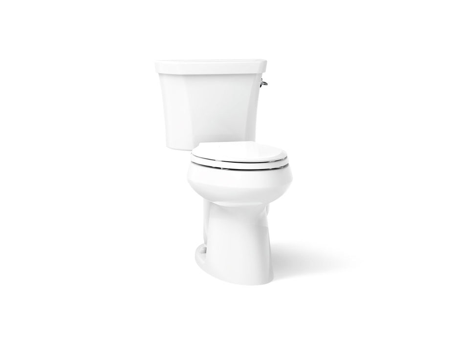 KOHLER K-6393-RA Highline ComForteeight Two-piece elongated dual-flush chair height toilet with right-hand trip lever and...