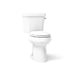 KOHLER K-6393-RA Highline ComForteeight Two-piece elongated dual-flush chair height toilet with right-hand trip lever and...