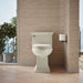 KOHLER K-6428 Memoirs Stately One-piece compact elongated toilet with skirted trapway, 1.28 gpf, biscuit - view 4