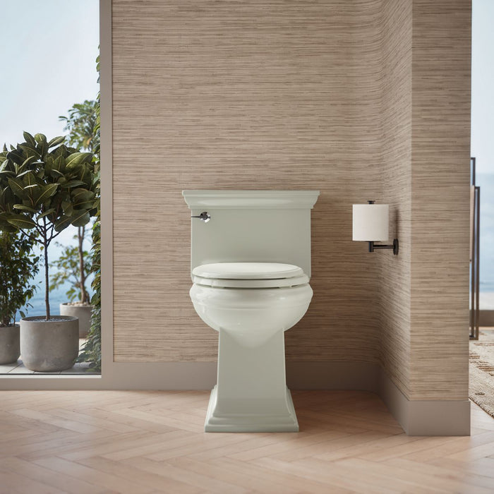 KOHLER K-6428 Memoirs Stately One-piece compact elongated toilet with skirted trapway, 1.28 gpf