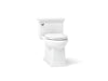 KOHLER K-6428 Memoirs Stately One-piece compact elongated toilet with skirted trapway, 1.28 gpf, white