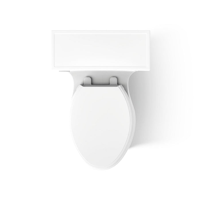 KOHLER K-6428 Memoirs Stately One-piece compact elongated toilet with skirted trapway, 1.28 gpf, white - view 4