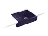 KOHLER K-6486 Whitehaven 29-1/2" undermount single-bowl farmhouse kitchen sink, indigo blue