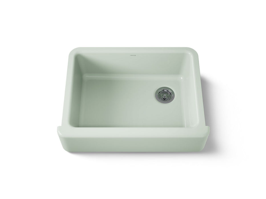 KOHLER K-6487 Whitehaven 29-3/4" undermount single-bowl farmhouse kitchen sink, aspen green