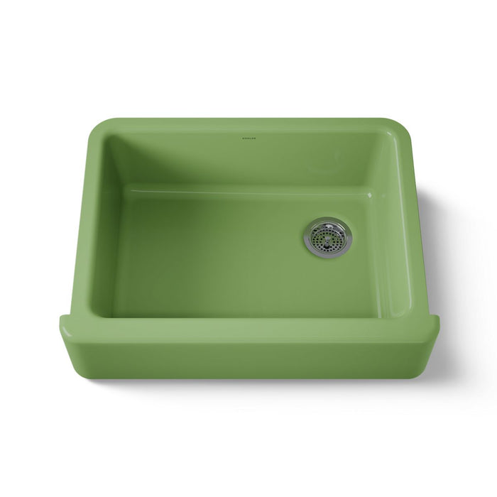 KOHLER K-6487 Whitehaven 29-3/4" undermount single-bowl farmhouse kitchen sink, fresh green - view 5