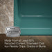 KOHLER K-6487 Whitehaven 29-3/4" undermount single-bowl farmhouse kitchen sink, teal - view 3