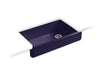 KOHLER K-6488 Whitehaven 35-1/2" undermount single-bowl farmhouse kitchen sink, indigo blue