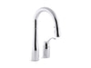 KOHLER K-649 Simplice Pull-down bar sink faucet with three-function sprayhead, polished chrome