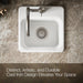 KOHLER K-6579-1 Northland™ 15" Top-mount Single-bowl Bar Sink, white - view 3