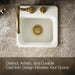 KOHLER K-6579-2 Northland™ 15" Top-mount Single-bowl Bar Sink, biscuit - view 3