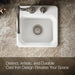 KOHLER K-6579-2 Northland™ 15" Top-mount Single-bowl Bar Sink, white - view 3