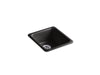 KOHLER K-6584 Iron/Tones 17" top-/undermount single-bowl bar sink, black black