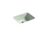 KOHLER K-6585 Iron/Tones 24-1/4" top-/undermount single-bowl bar sink, aspen green
