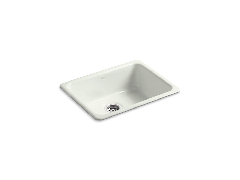 KOHLER K-6585 Iron/Tones 24-1/4" top-/undermount single-bowl bar sink, dune
