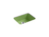 KOHLER K-6585 Iron/Tones 24-1/4" top-/undermount single-bowl bar sink, fresh green