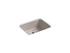 KOHLER K-6585 Iron/Tones 24-1/4" top-/undermount single-bowl bar sink, truffle