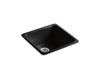 KOHLER K-6587 Iron/Tones 21" top-/undermount single-bowl bar sink, black black