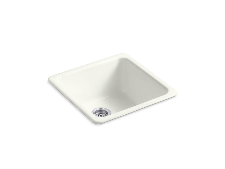 KOHLER K-6587 Iron/Tones 21" top-/undermount single-bowl bar sink, dune