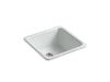 KOHLER K-6587 Iron/Tones 21" top-/undermount single-bowl bar sink, ice grey