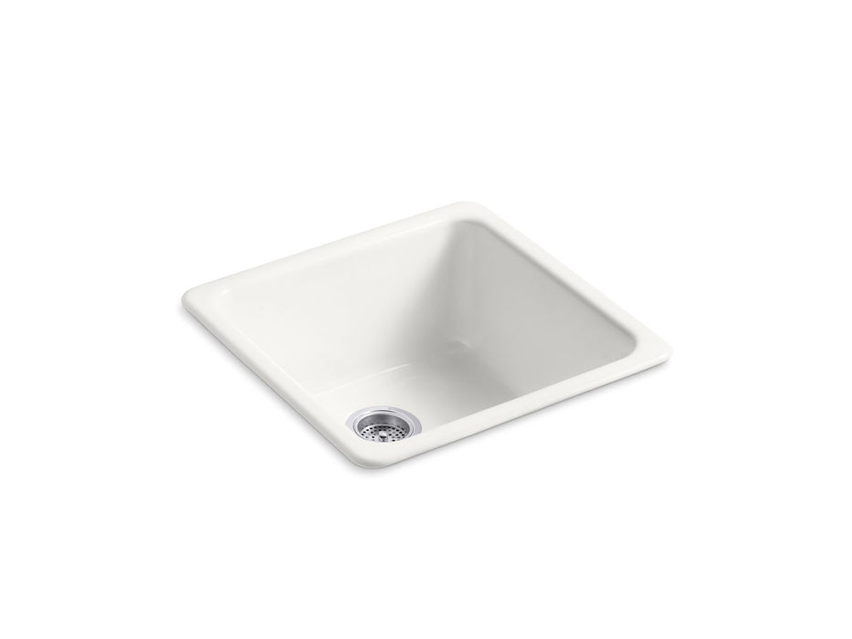 KOHLER K-6587 Iron/Tones 21" top-/undermount single-bowl bar sink, sea salt